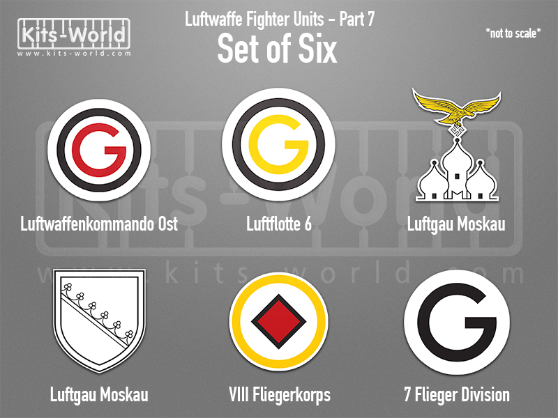 Kitsworld SAV Sticker Set - Luftwaffe Fighter Units - Part 7  